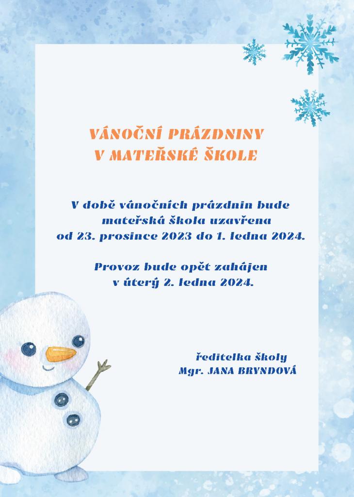 Vánoční prázdniny
